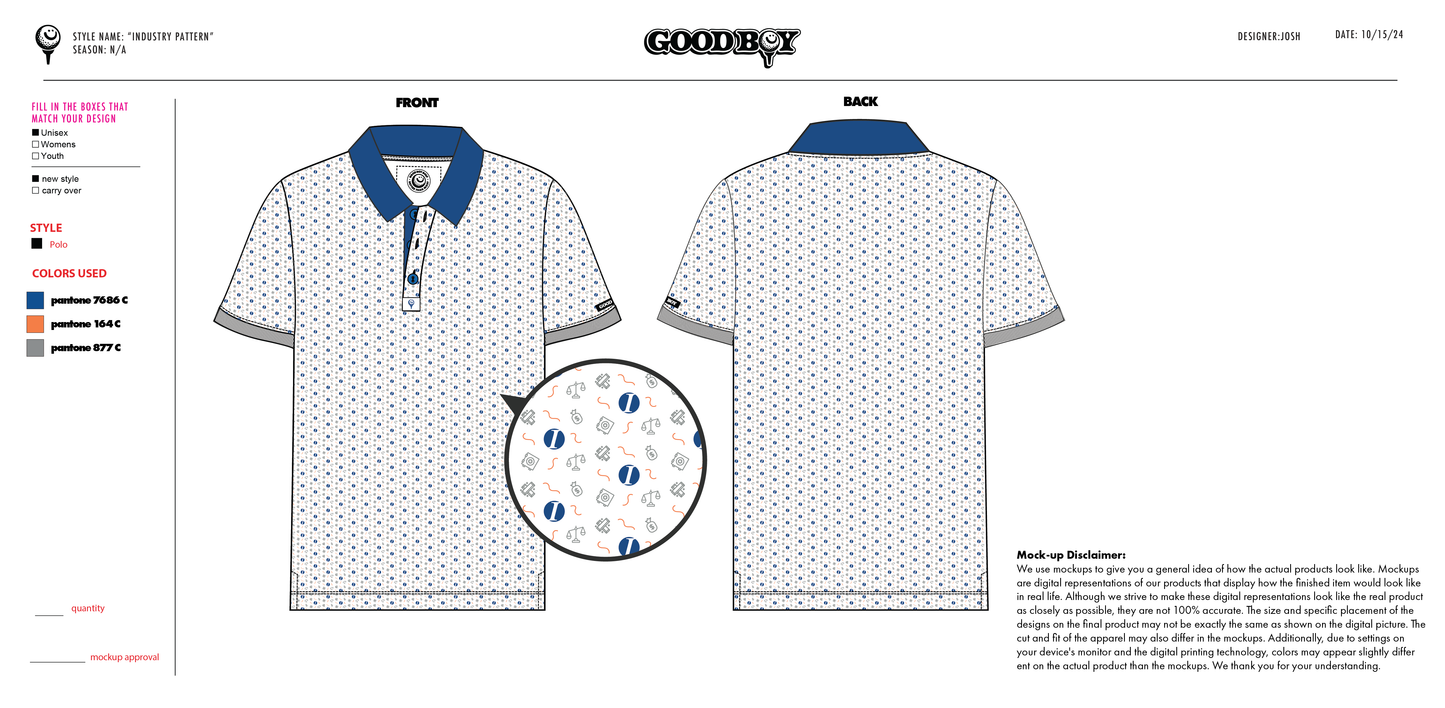 Fully Custom Designed & Branded Polo