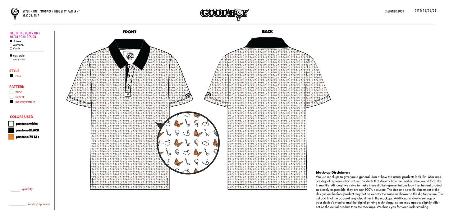 Fully Custom Designed & Branded Polo