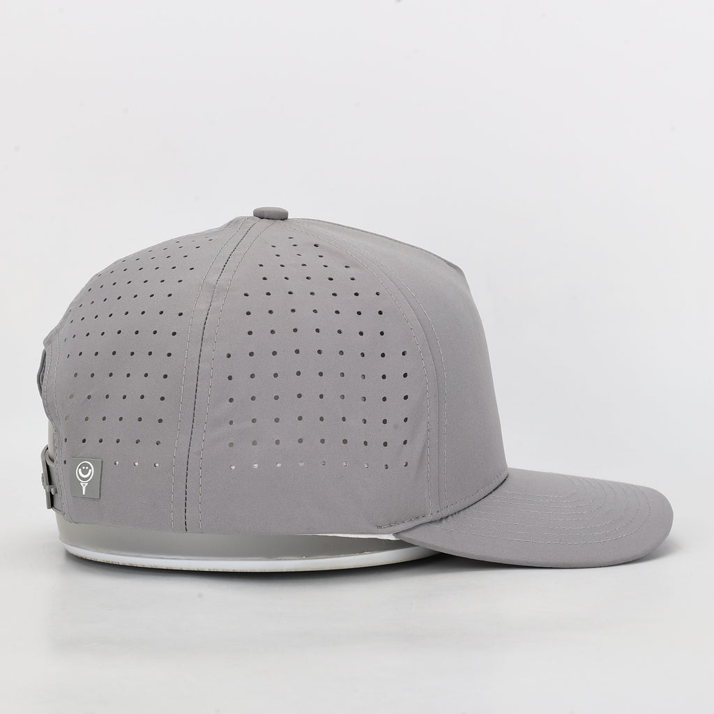 CUSTOM- Light Grey 5 Panel Hat