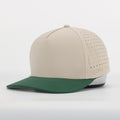 CUSTOM- Ivory/Green 5 Panel Hat
