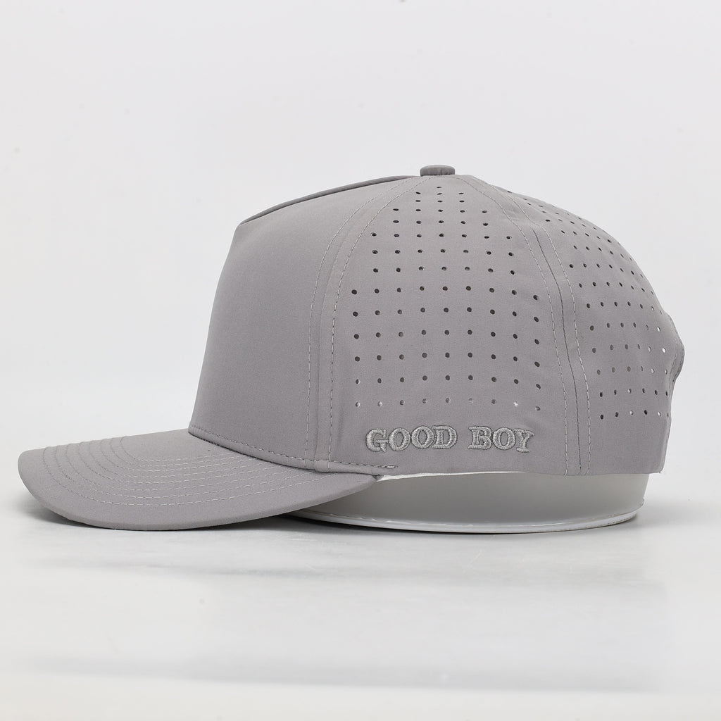 CUSTOM- Light Grey 5 Panel Hat