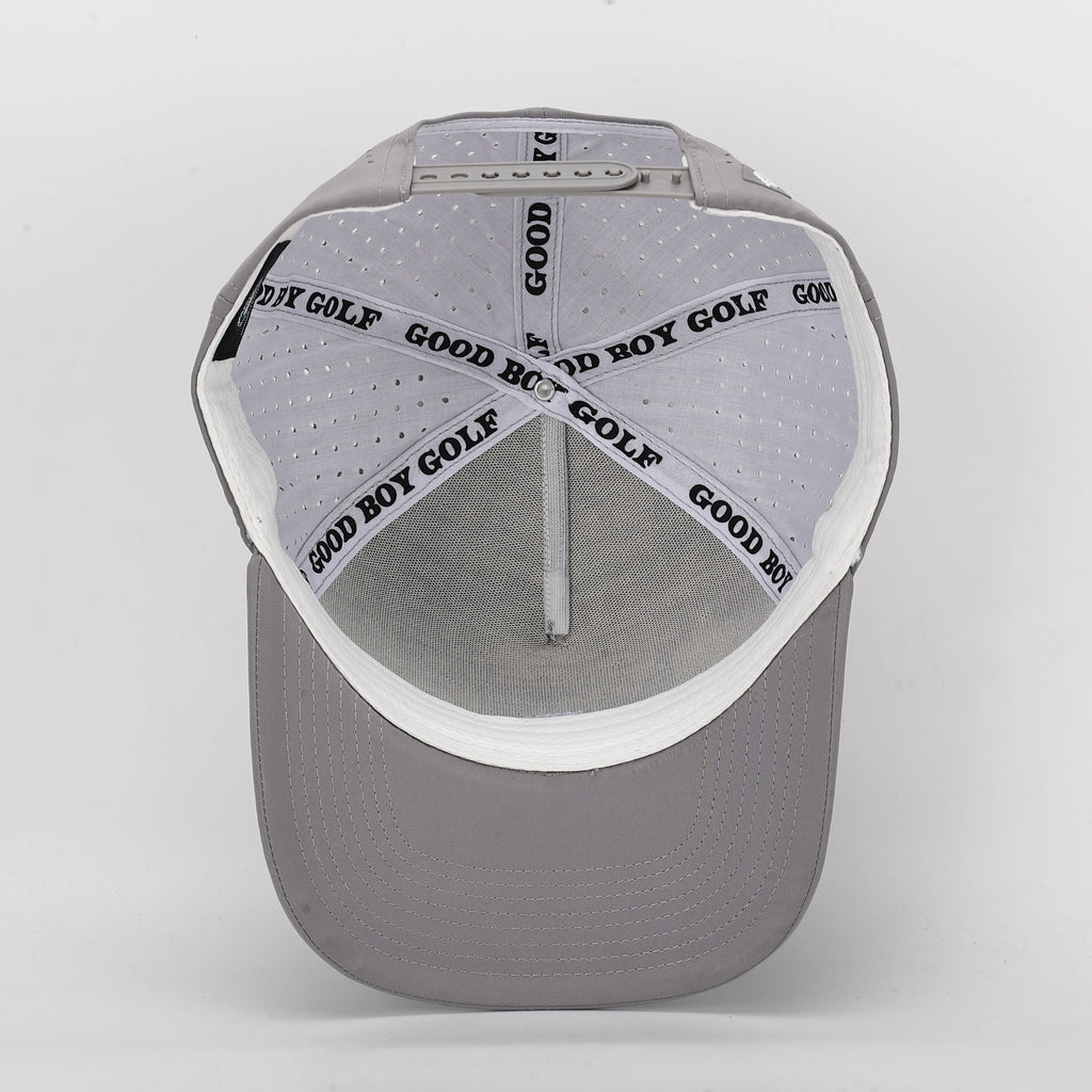 CUSTOM- Light Grey 5 Panel Hat