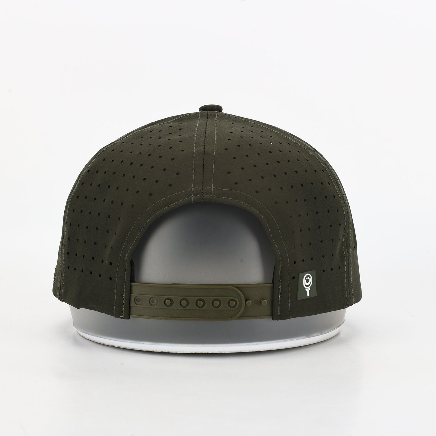 CUSTOM- Forest Green 5 Panel Hat w/ Multicolor Rope