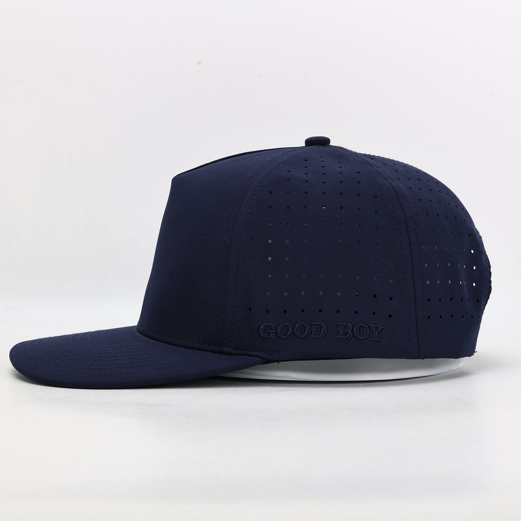 CUSTOM- Solid Navy 5 Panel Hat