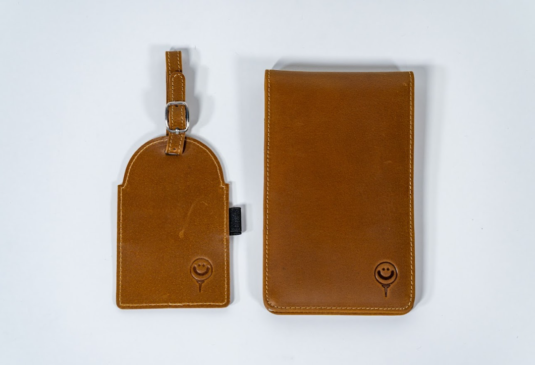 CUSTOM - Leather Scorecard Holder with Bag Tag