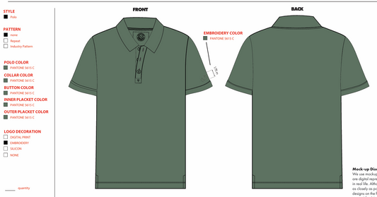 Tucked Cactus Green Polo
