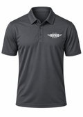 Meathead Movers Charcoal Gray Polo