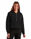 Women's Cropped Half-Zip Hoodie