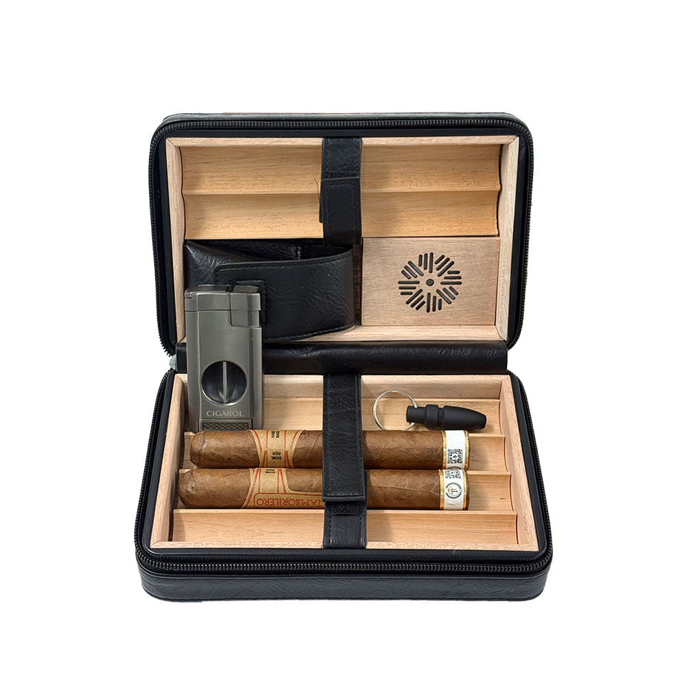 Leather Travel Cigar Humidor