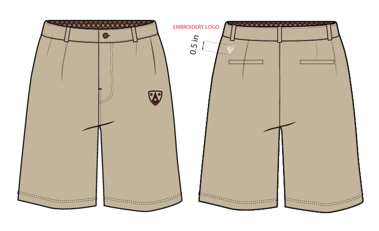 Crespi Golf Khaki Shorts