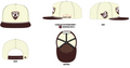 Crespi Golf Cream and Brown Hat
