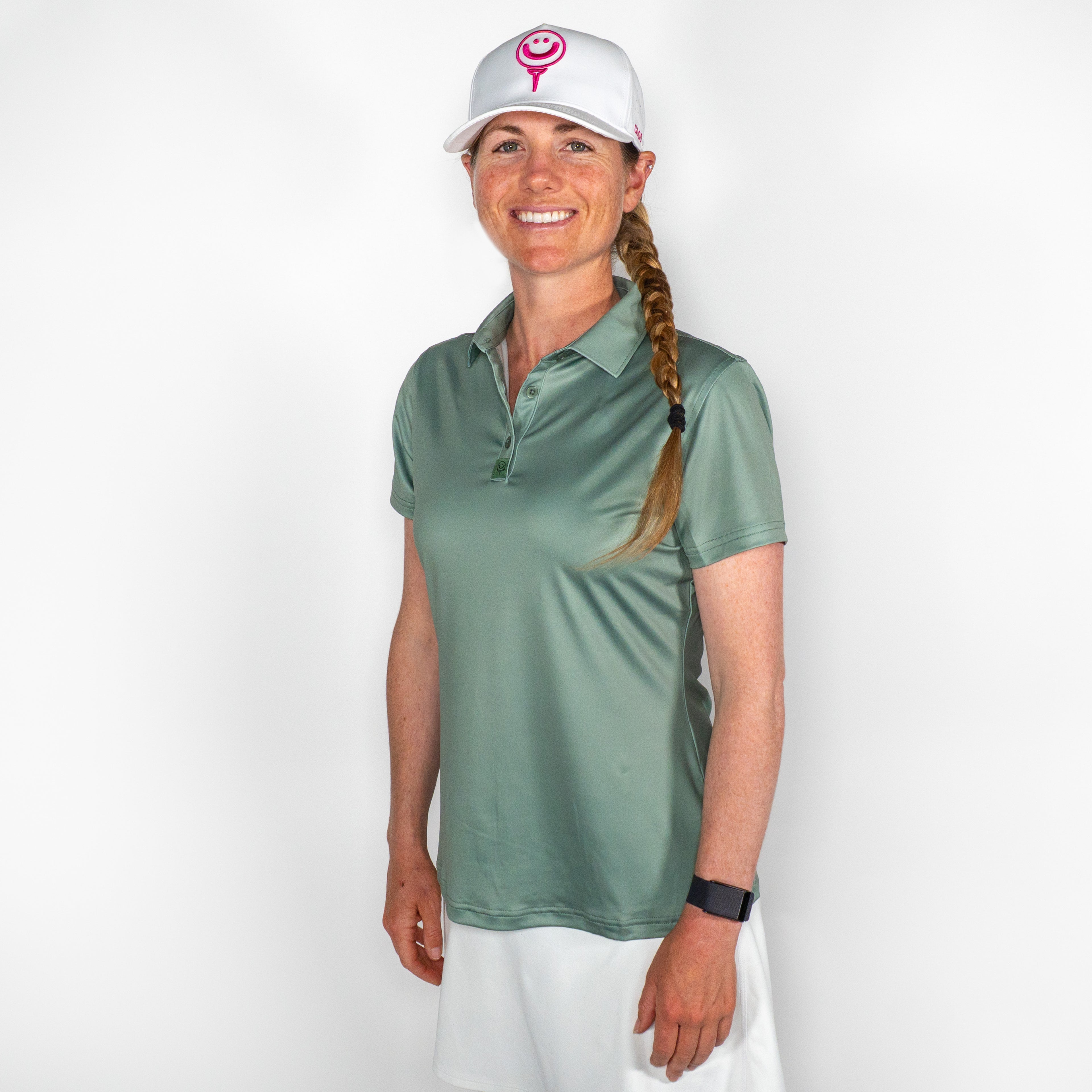 Women's Tucked Cactus Green Polo