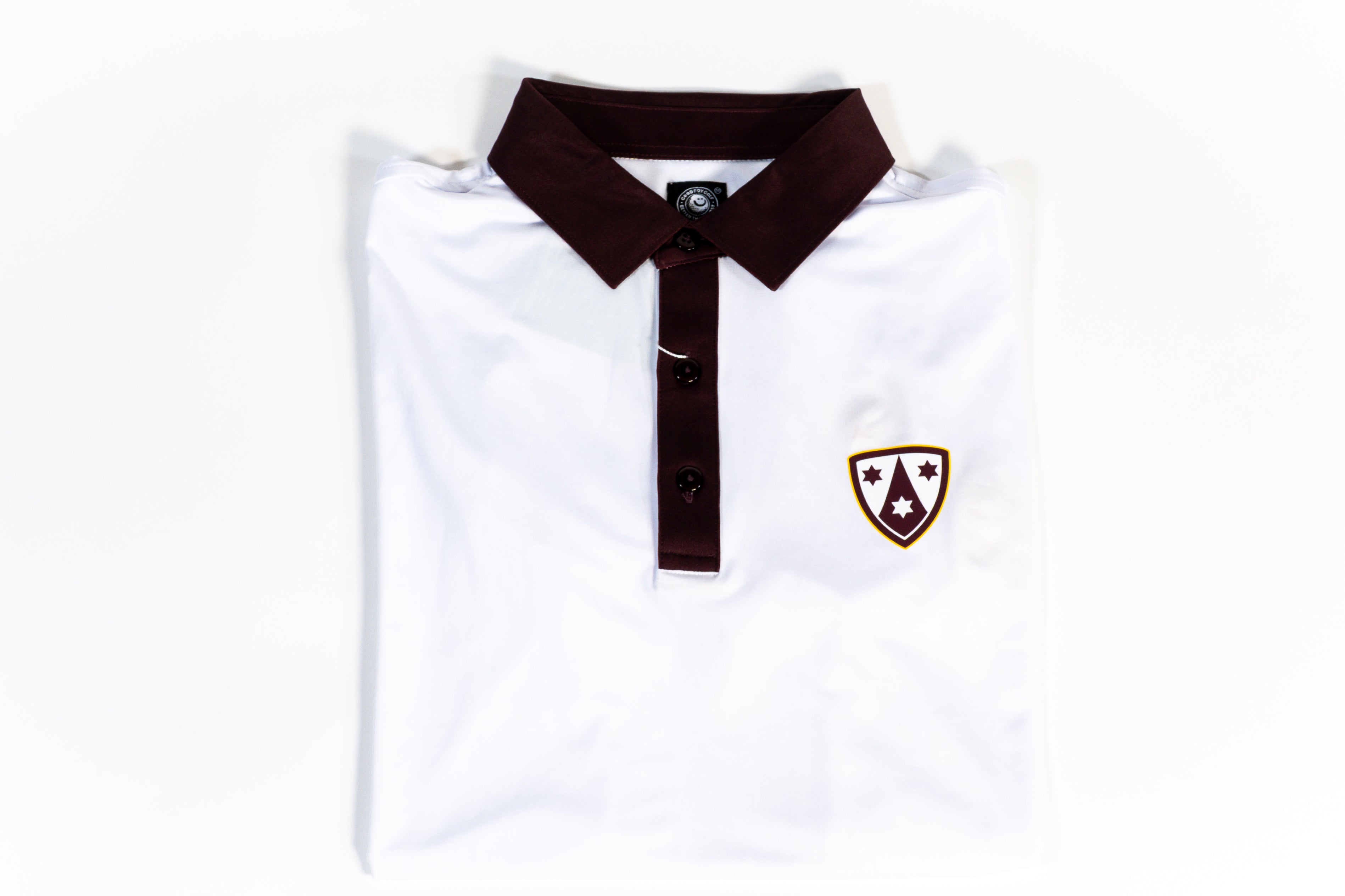 Crespi White & Brown Polo