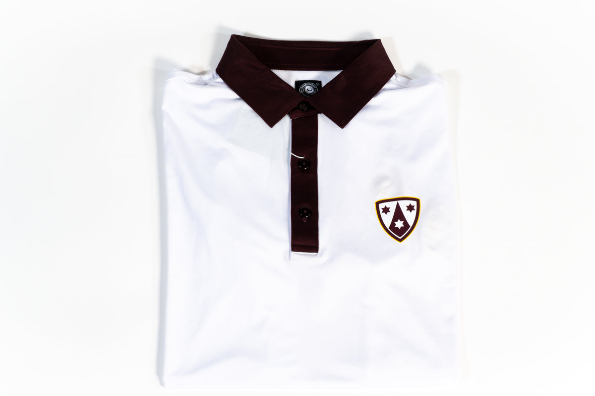 Crespi White & Brown Polo