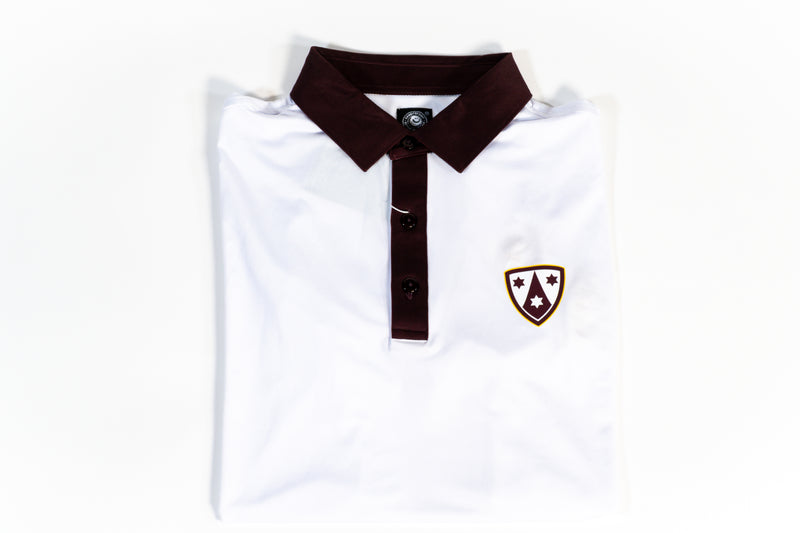 Crespi White & Brown Polo