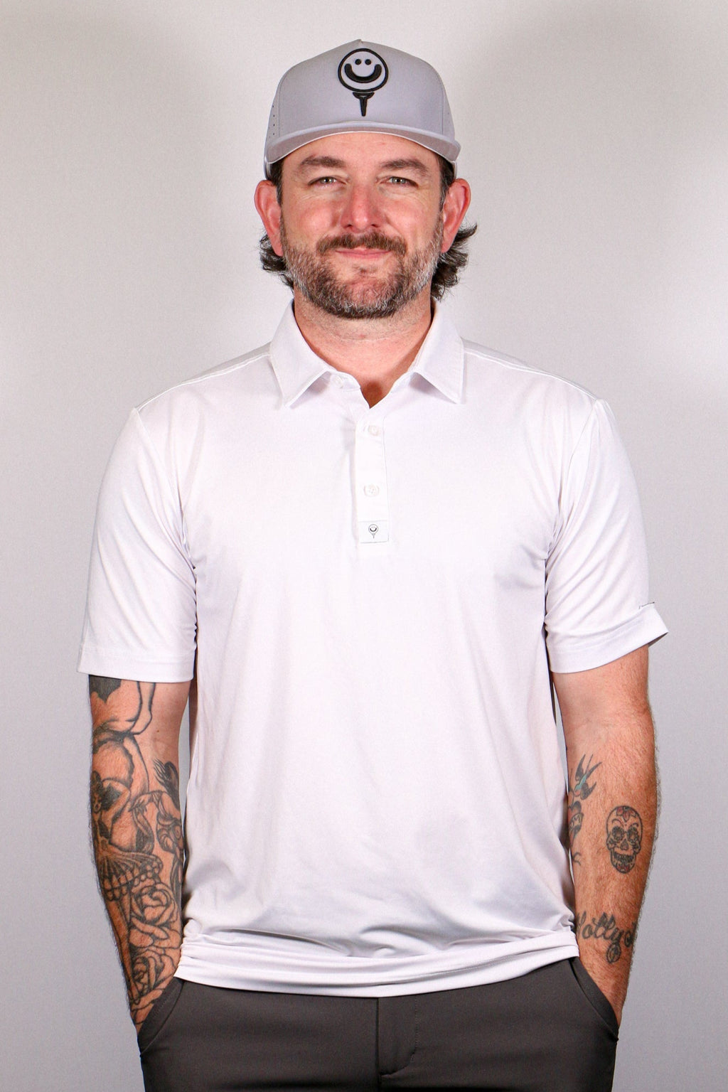 Perform-ACE Corporate White Polo