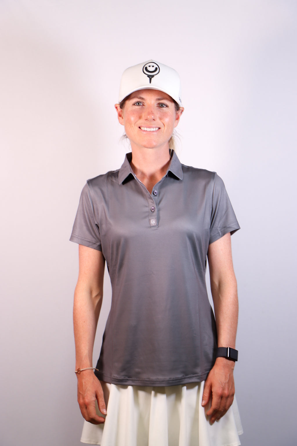 Women's Perform-ACE Charcoal Gray Polo
