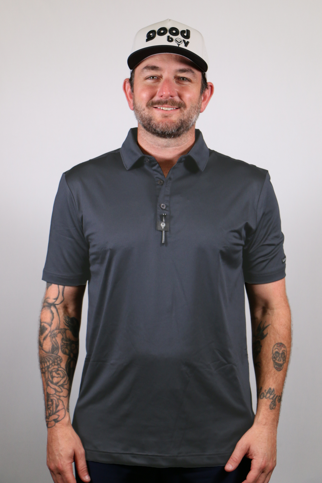 Perform-ACE Charcoal Gray Polo