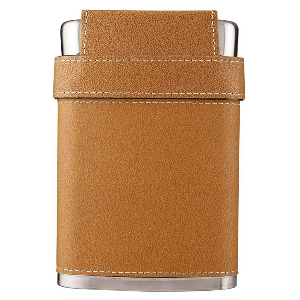 Leather Birdie Flask w/ Shot Glasses