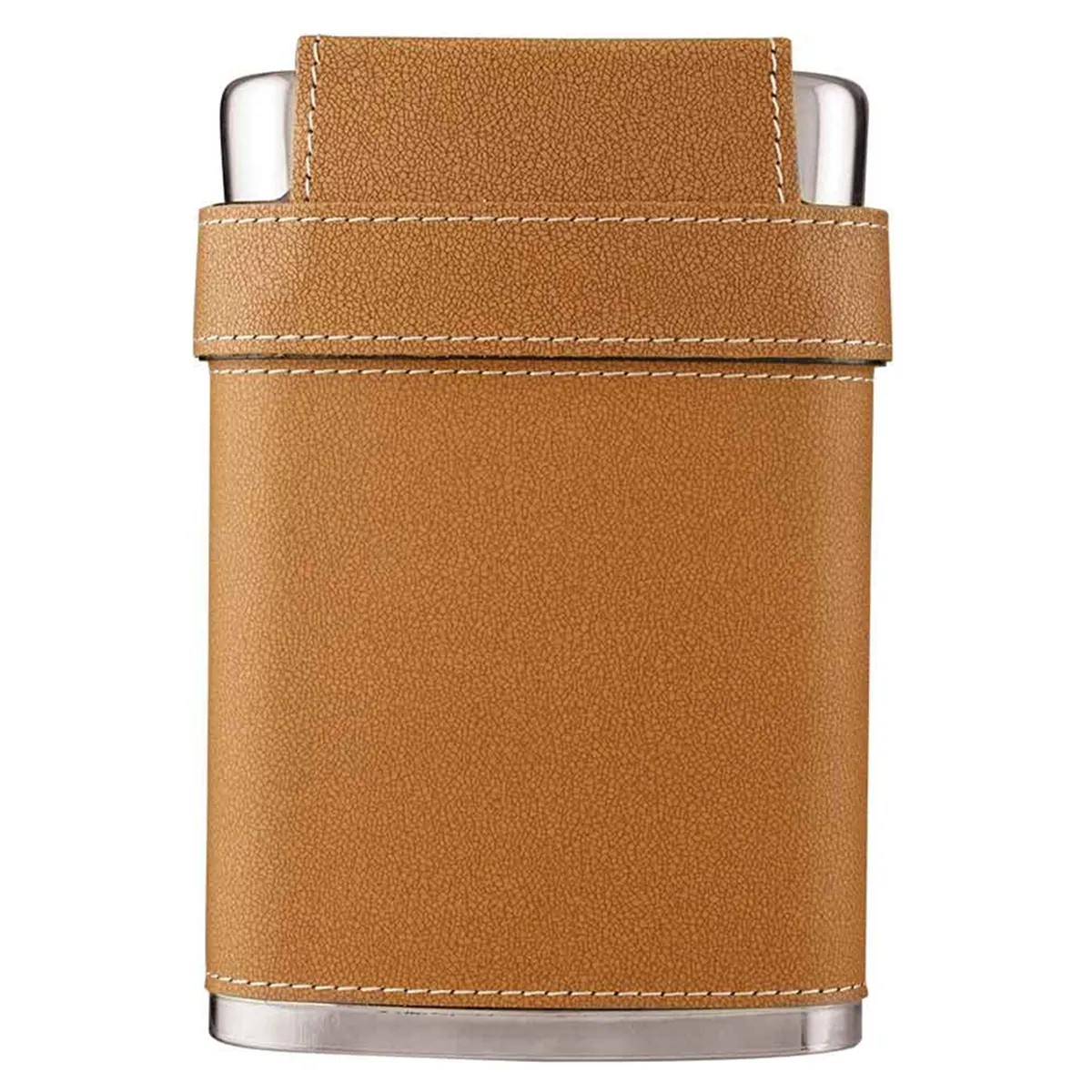 Leather Birdie Flask w/ Shot Glasses