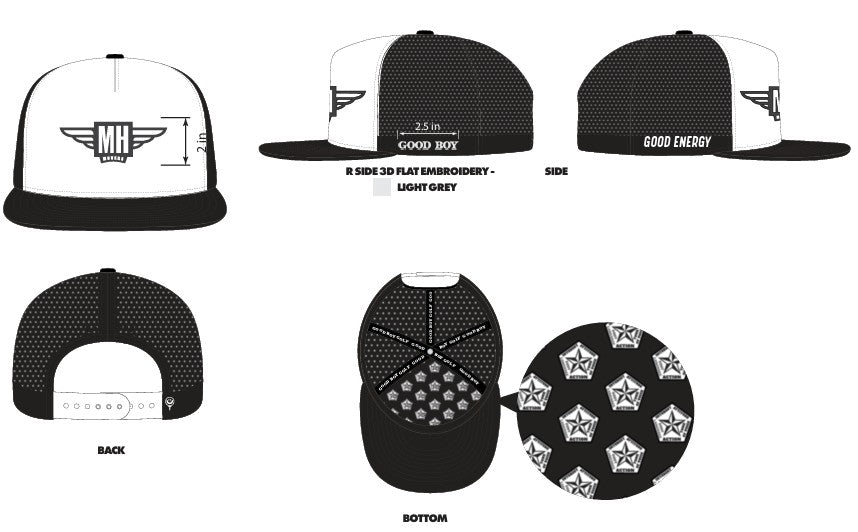 Meathead Movers Black & White Hat