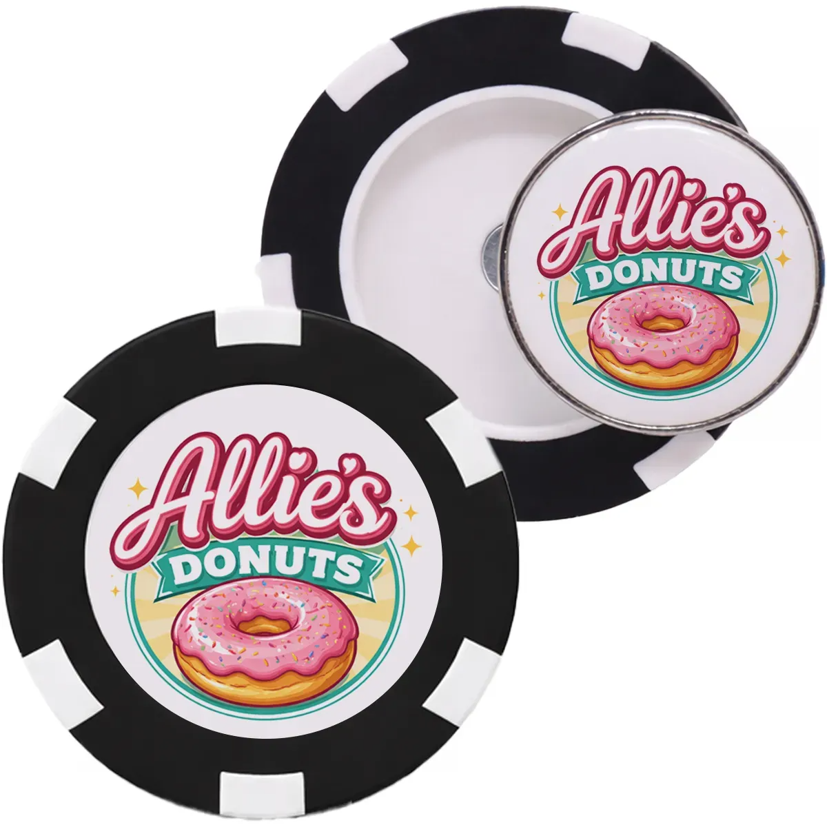 Poker Chip Ball Mark w/ Removable Marker