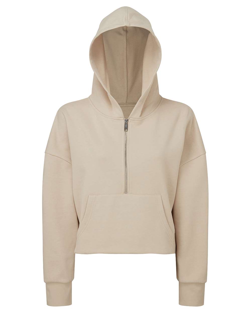 Women's Cropped Half-Zip Hoodie