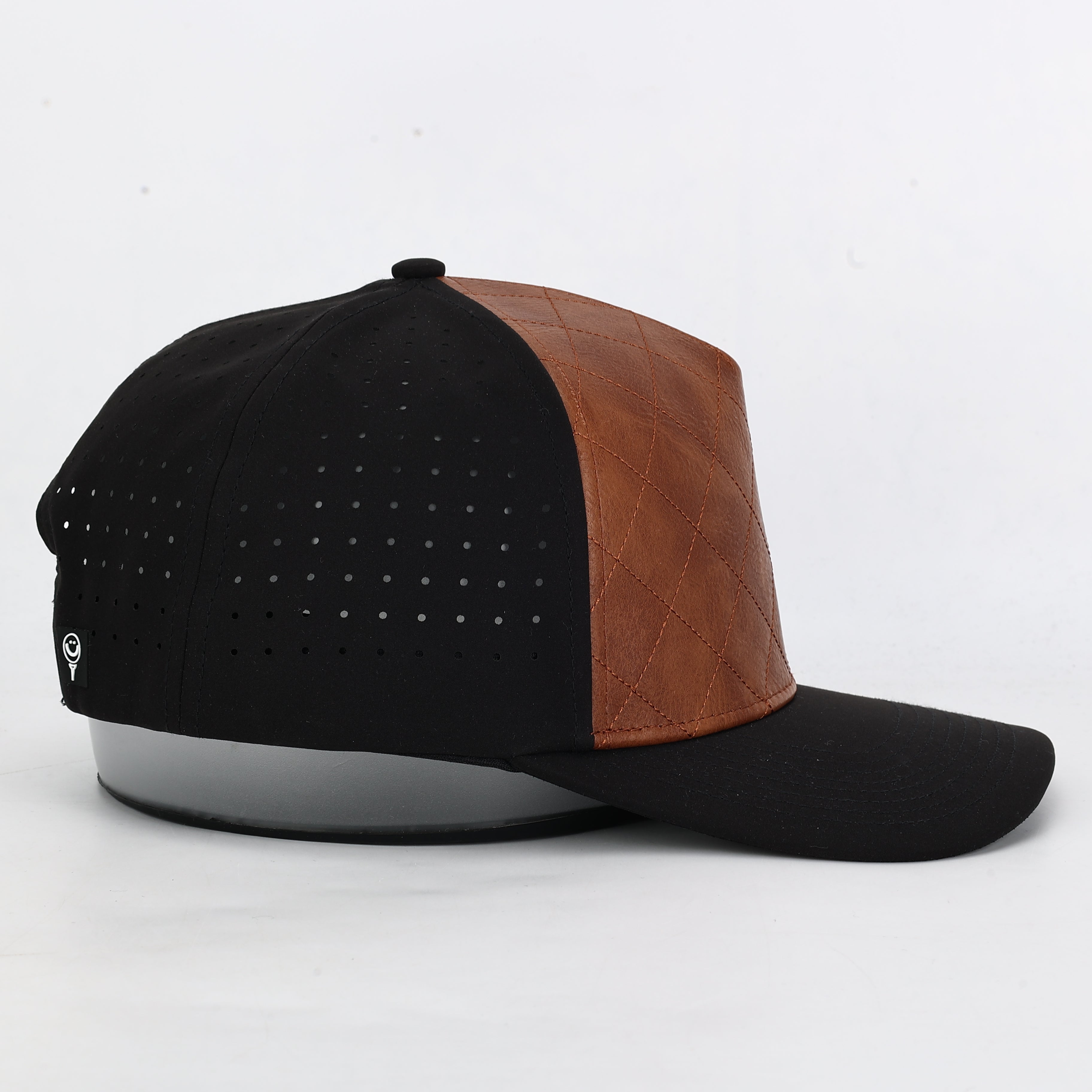 Leather Cross Stitch Hat