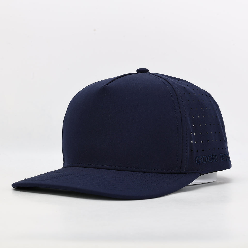 CUSTOM- Solid Navy 5 Panel Hat